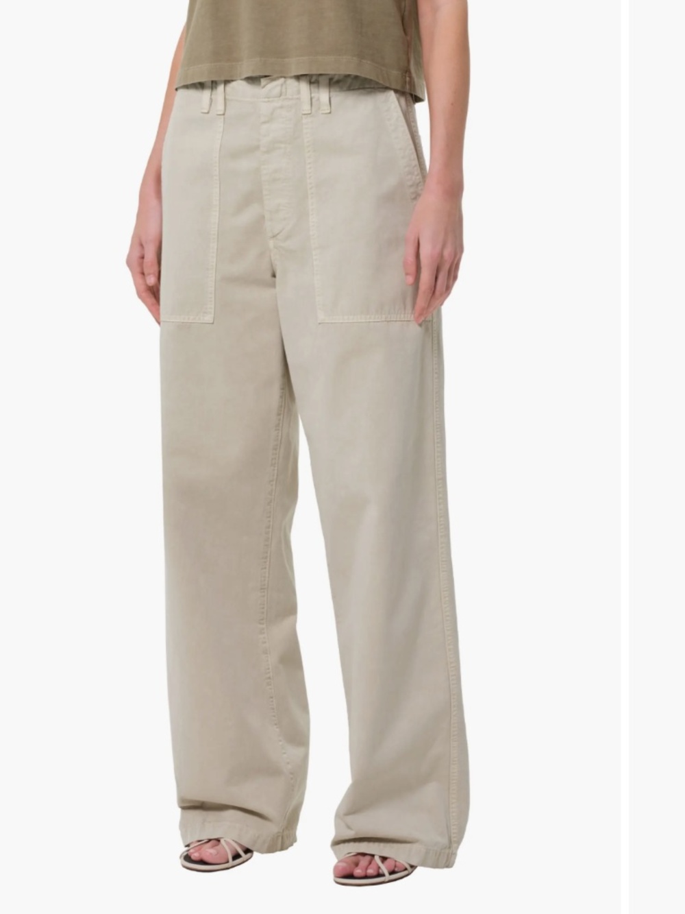 AGOLDE Utility Wide Leg Pants | Pumice | Size 25